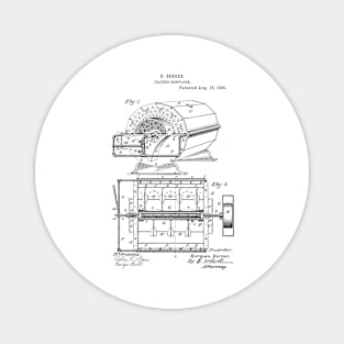 Feather Renovator Vintage Patent Hand Drawing Magnet